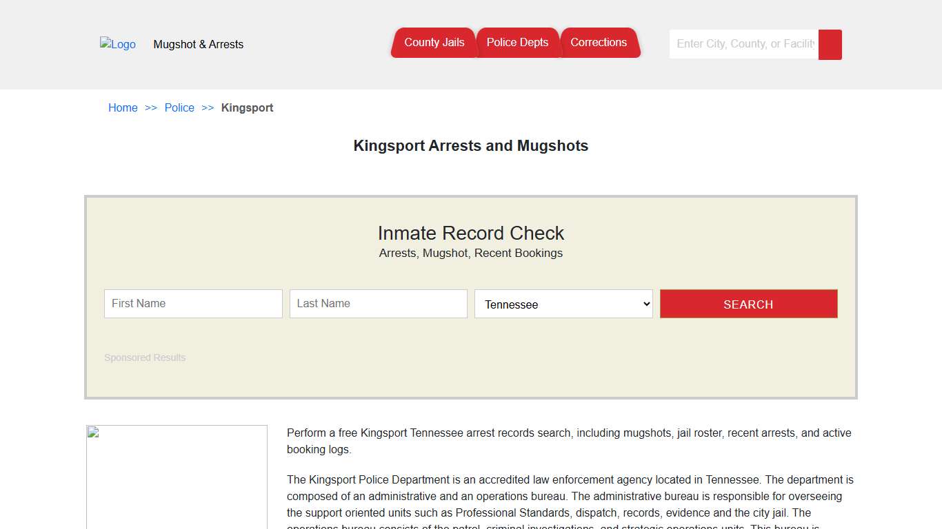 Kingsport Arrests and Mugshots | Jail Roster Search